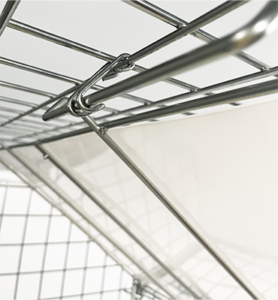 crochetr de maintien des étagères PEHD